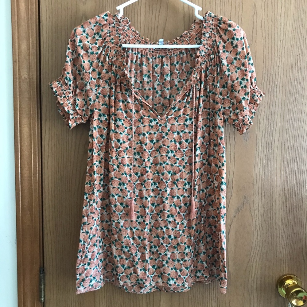 Joie Pineapple Blouse - Sz xs